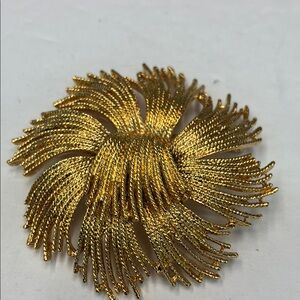 Elegant Gold Monet Brooch